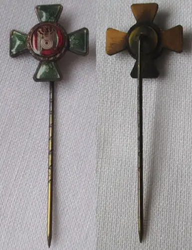 seltene emaillierte Anstecknadel Schützenbund Kreuz  (164984)