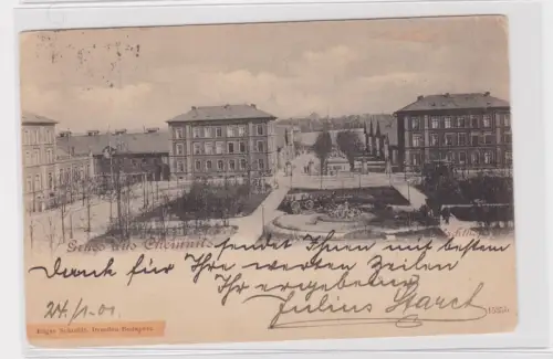 906218 Ak Gruss aus Chemnitz - Partie am Schlachthof 1901