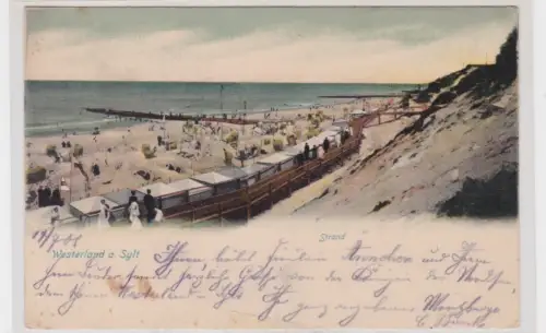 906032 Ak Westerland auf Sylt - Strandpartie 1906