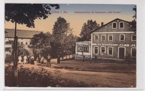 906464 Ak Grüna - Waldsanatorium mit Restaurant "Bad Grüna" 1922