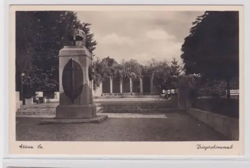 905508 Ak Grüna in Sachsen Kriegerehrenmal 1939