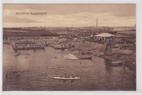 27150 AK Strandbad Leopoldshall - Binnensee Solefreibad Staßfurt um 1930