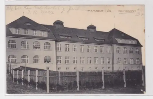 34855 AK Arnsdorf - Reservelazarett 1915, Soldatenbrief