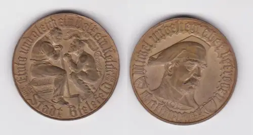 1 Not-Goldmark Münze Stadt Bielefeld Progaganda 1923 (148743)