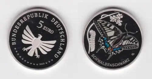 5 Euro Münze Deutschland Schwalbenschwanz 2023 A Stgl. (143055)