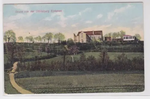 903877 Ak Gruß von der Ottiliäburg Eisleben 1916