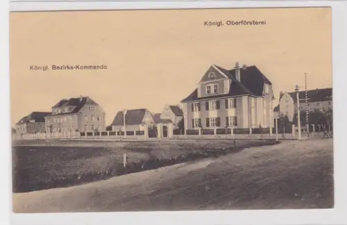 59737 Ak Eisleben kgl. Bezirks-Kommando und kgl. Oberförsterei 1917