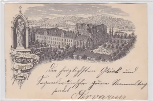 55799 Ak Knaben Pensionat Kemperhof bei Coblenz 1905