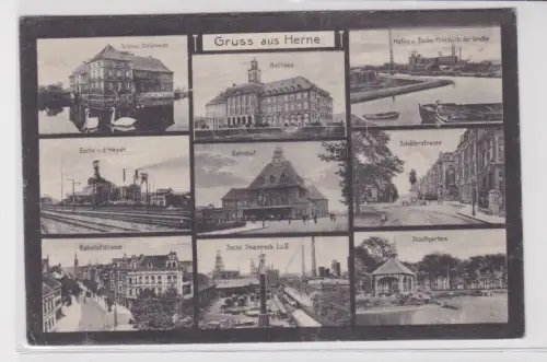 56832 Mehrbild AK Gruß aus Herne in Westfalen Zeche v.d.Heydt usw. um 1920