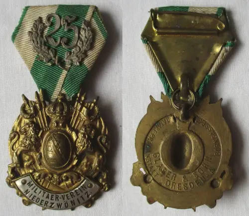 Abzeichen K.S.M.V. Militärverein Niederzwönitz 25 Jahre Mitgliedschaft (171248)