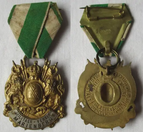 Abzeichen K.S.M.V. königlich sächsischer Militärverein Marienberg (171251)