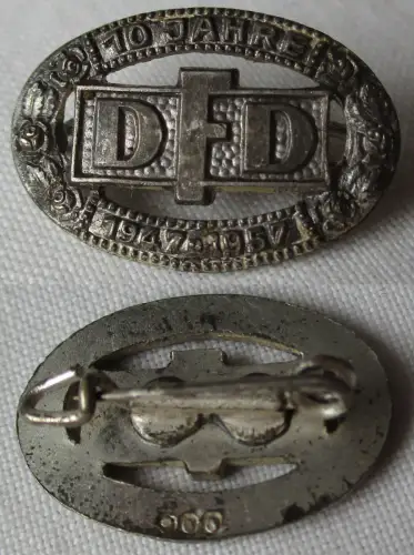 DDR Erinnerungsabzeichen "10 Jahre DFD" 1947-1957 900er Silber (171319)