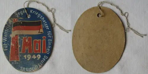 DDR Papp Abzeichen Für Weltfrieden gegen Kriegshetzer 1. Mai 1949 (171478)