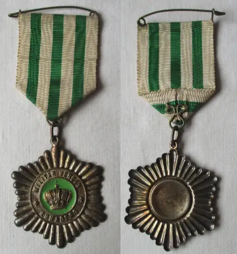 seltenes geprägtes Blech Abzeichen Militärverein Annaberg (171266)