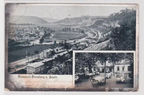 23353 Mehrbild Ak Dorndorf-Dornburg an der Saale Totalansicht, Gasthof 1898
