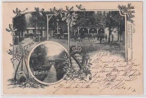 71693Ak Gruß vom Militärschießstande Zittau 1898