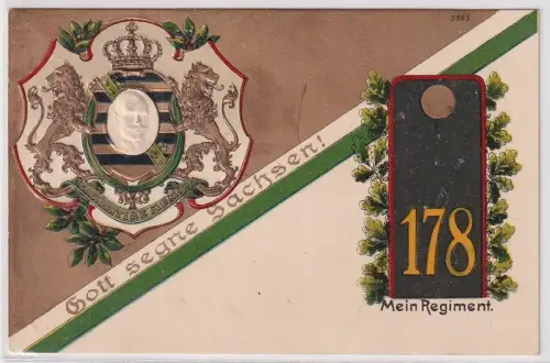 901772 Präge Ak Mein Regiment Kamenz Kgl. Sächs. 13. Infanterie-Regiment Nr. 178