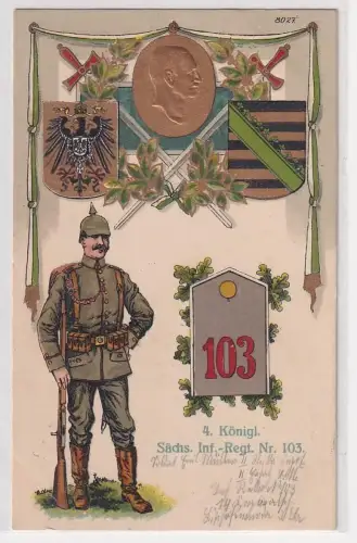 31093 Präge Regiments Ak Bautzen Kgl. Sächs. 4. Infanterie-Regiment Nr. 103	