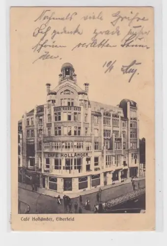 87097 Ak Elberfeld Café Holländer 1922