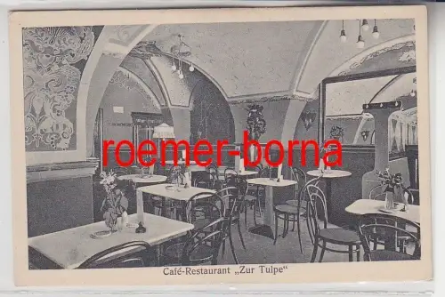 78102 Ak Eisleben Café und Restaurant "Zur Tulpe" um 1920