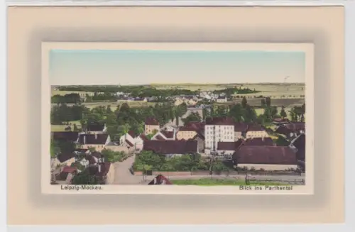 46261 Ak Leipzig-Mockau Blick ins Parthental um 1910
