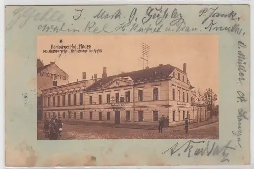 907998 Ak Nauen - Gasthaus Hamburger Hof Bes. Gustav Fernau 1912