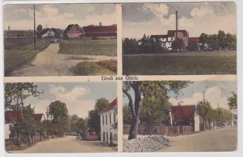 901182 Mehrbild Ak GRuß aus Ölsitz bei Riesa Ortsansichten um 1920