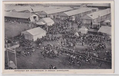 92596 AK 2. Reichsnährstands-Ausstellung Hamburg 1935 - Aufmarsch Reitervereine