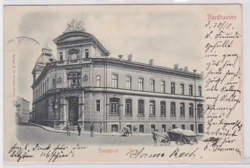 12535 AK Nordhausen - Hauptpost Totalansicht 1902