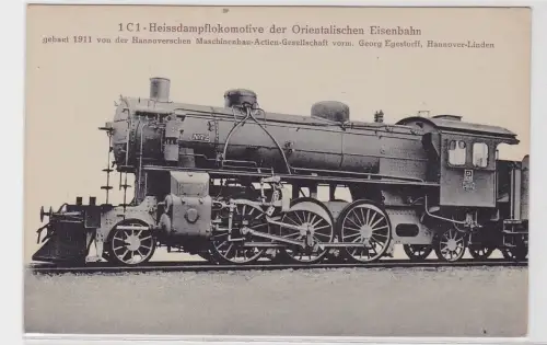81514 Ak Lokomotive der Orientalischen Eisenbahn Hanomag Hannover Linden 1911