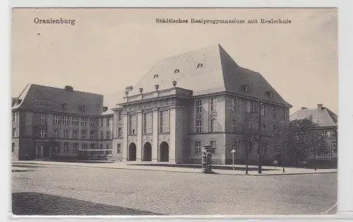 93094 AK Oranienburg - Städtisches Realprogymnasium mit Realschule 1916