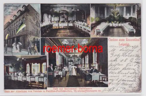 86768 Mehrbild Ak Leipzig Casino zum Rosenthal 1913
