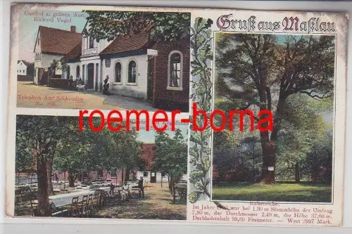 77605 Mehrbild Ak Gruß aus Maßlau Gasthof zur grünen Aue usw. 1915