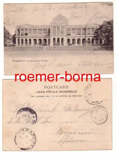 11556 Ak Singapore Singapur Governements House 1903