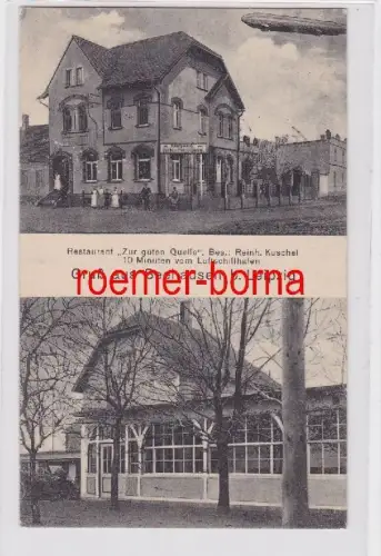 87410 Mehrbild Ak Gruß aus Seehausen bei Leipzig Restaurant 1917