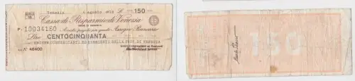 150 Lire Banknote Italien Cassa di Risparmio di Venezia  (155145)
