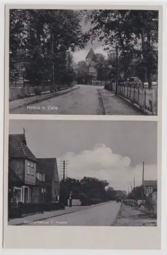 99611 AK Hohne bei Celle - Geschäftshaus F. Hoppe, Straßenansicht