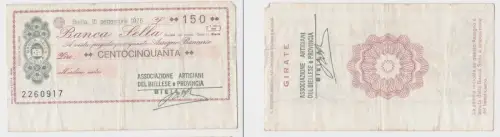 150 Lire Banknote Italien Italia Banca Sella 15.9.1976 (156217)