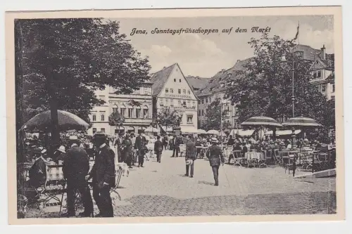 29877 AK Jena - Sonntagsfrühshoppen auf dem Markt um 1930
