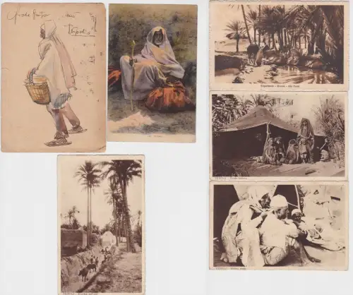 97150/6 Ak des Maler Robert Kluge Borna von seiner Libyen Reise 1927