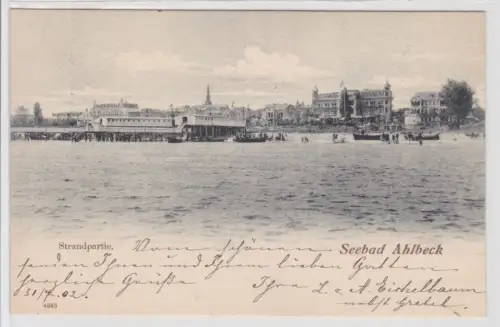 38174 Ak Seebad Ahlbeck Strandpartie 1902