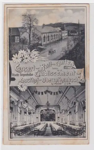 38269 Mehrbild Ak Etablissement "Gasthof Oberrothenbach" bei Mosel in Sachsen