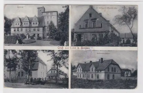 57626 Mehrbild Ak Gruß aus Lohe bei Breslau Warenhandlung usw. 1914