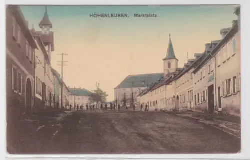 98545 Ak Hohenleuben Marktplatz 1918