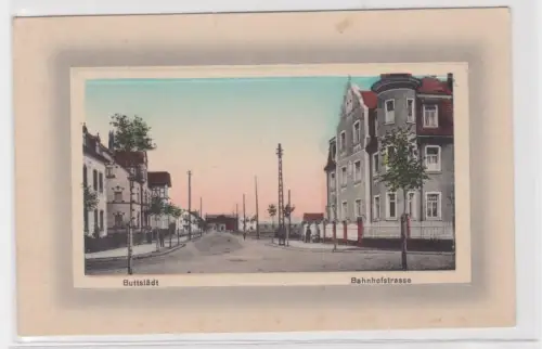 87823 Ak Buttstädt Bahnhofstraße um 1910 erst 1959 verschickt