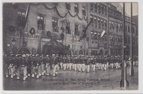 28428 Ak Freiberg Bergmannsgruß Aufführung Festspiel "Glück Auf!" 1914