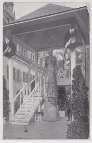 54522 Ak Leipziger Wehrmann aus Eisen, Zur Erinnerung an Einweihungsfeier 1915