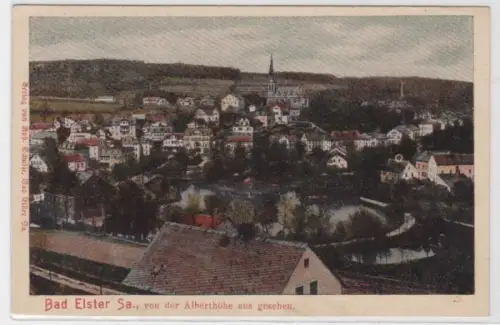 53146 Ak Bad Elster - Totalansicht von der Alberthöhe aus gesehen um 1910