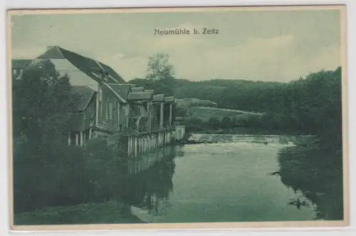 03750 Ak Neumühle bei Zeitz - historische Mühle 1938