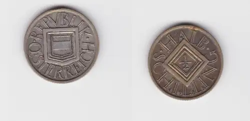 1/2 Schilling Silber Münze Österreich Wappen 1925 f.vz (126542)